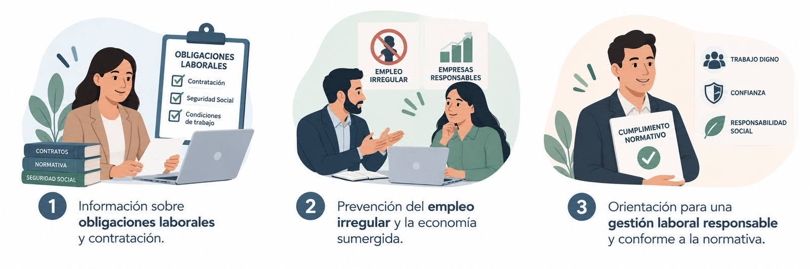orientación para empresas de la economía sumergida.